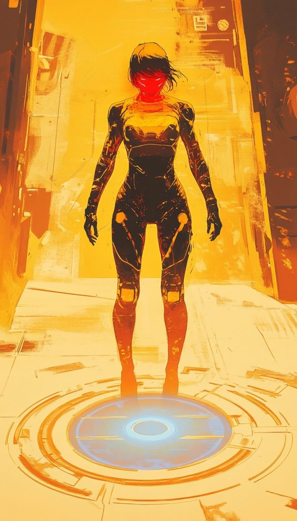 New born eris standing